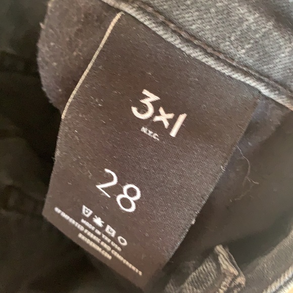 3x1 COVE W3 Channel Seam High Rise Skinny Stretch Jeans 28 - Picture 14 of 16